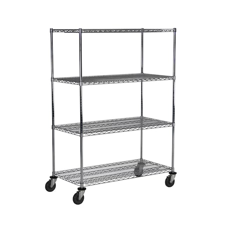 Technibilt Shelving Systems Unit, w/Casters, 4-Shelf, 24x48x80 MB457CH